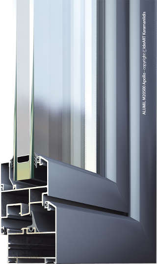 Opening Aluminium Frames Μ 20500 Apollo Alumil